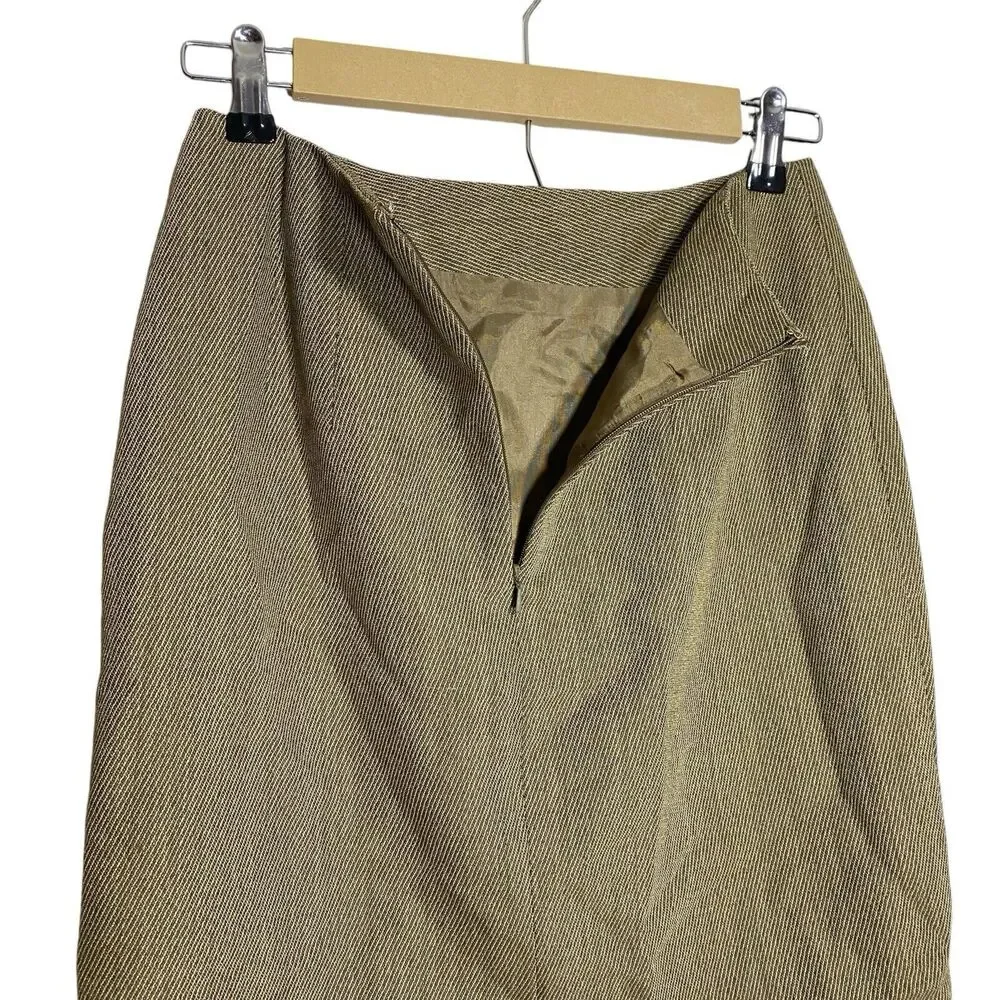 Vtg Linda Allard Ellen Tracy Wool Skirt Womens 4 (26